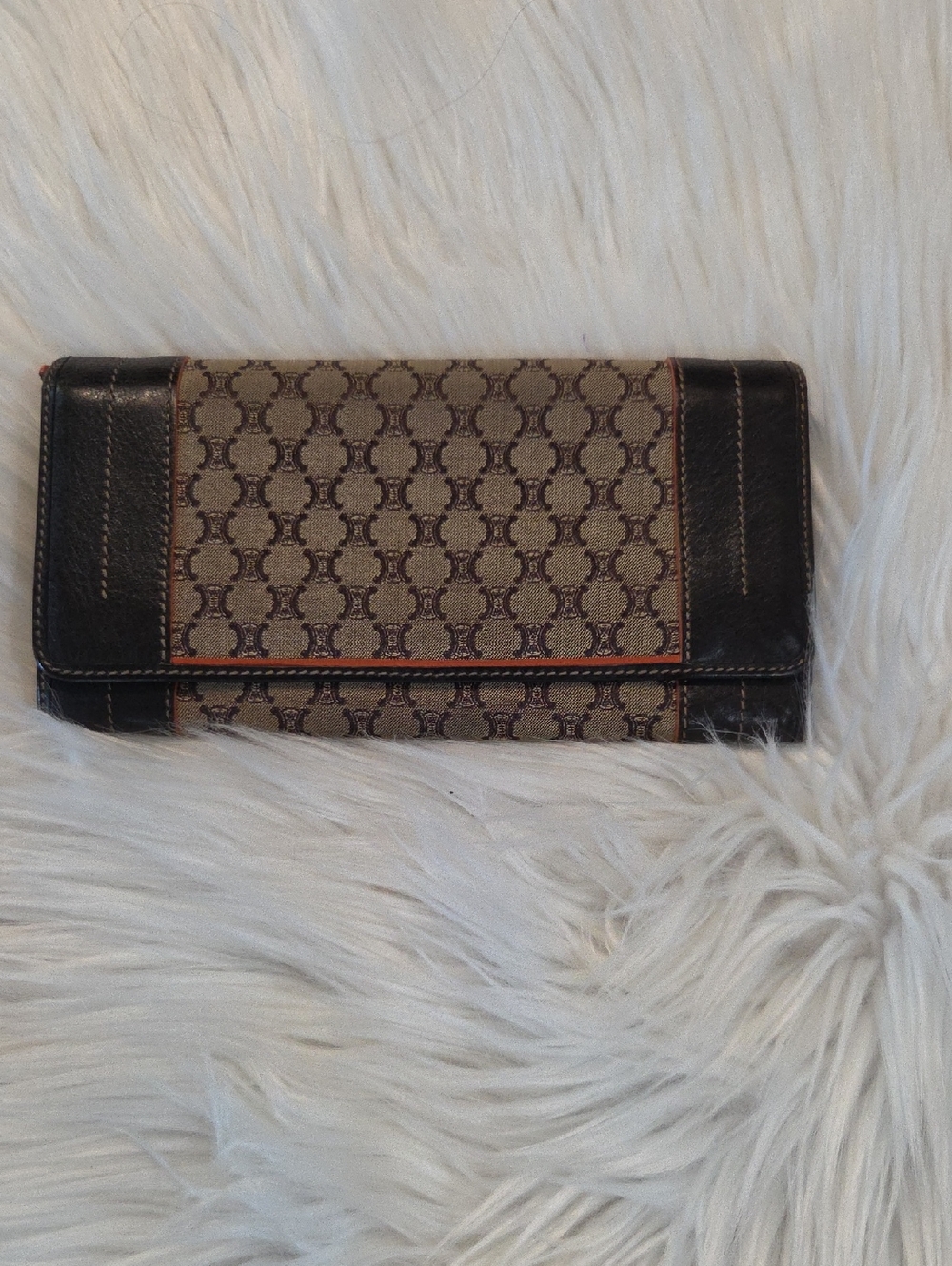 Celine Brown Leather Bifold Wallet